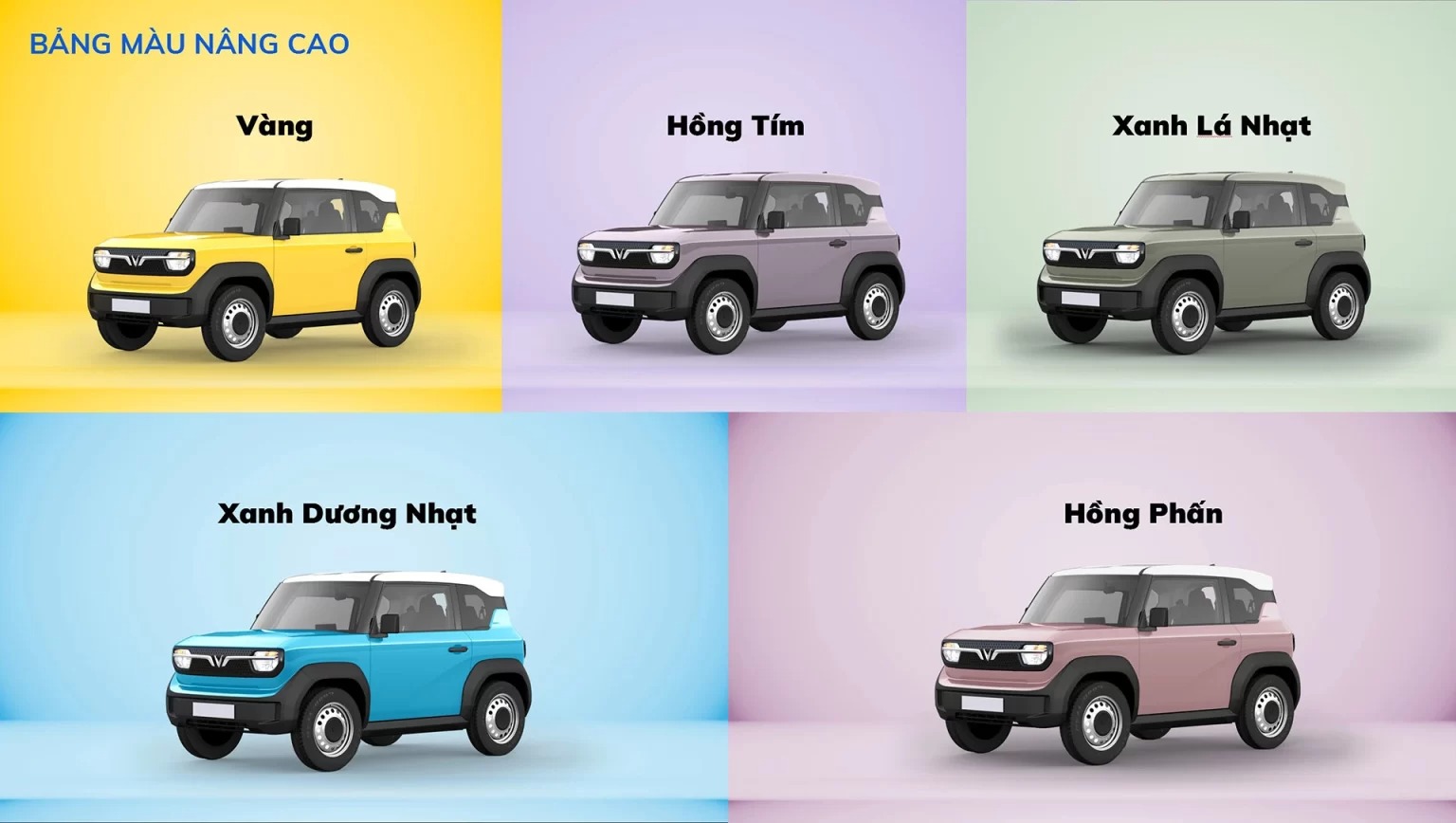 C&aacute;c m&agrave;u xe của Vinfast VF3 - 2